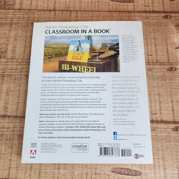 Adobe Photoshop CS6 Classroom in a Book (with NEW DVD) Paperback - Picture 2 of 4